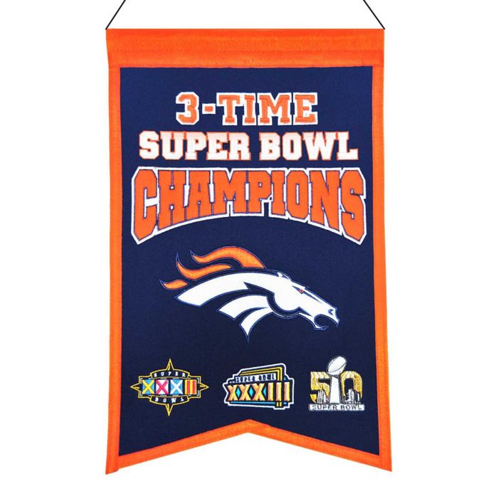Nfl Denver Broncos Super Bowl Championship Banner Bed Bath Beyond
