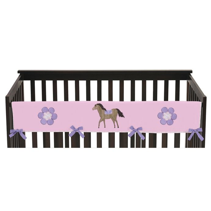 Sweet Jojo Designs Pretty Pony Long Crib Rail Cover Buybuy Baby