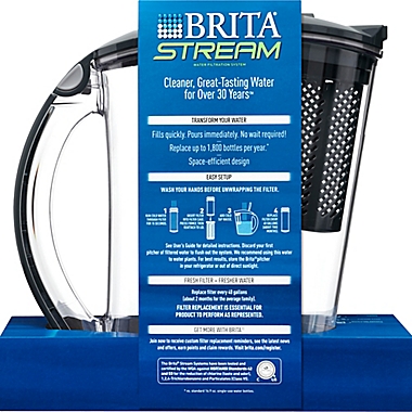 Brita&reg; 10-Cup Stream Pitcher. View a larger version of this product image.