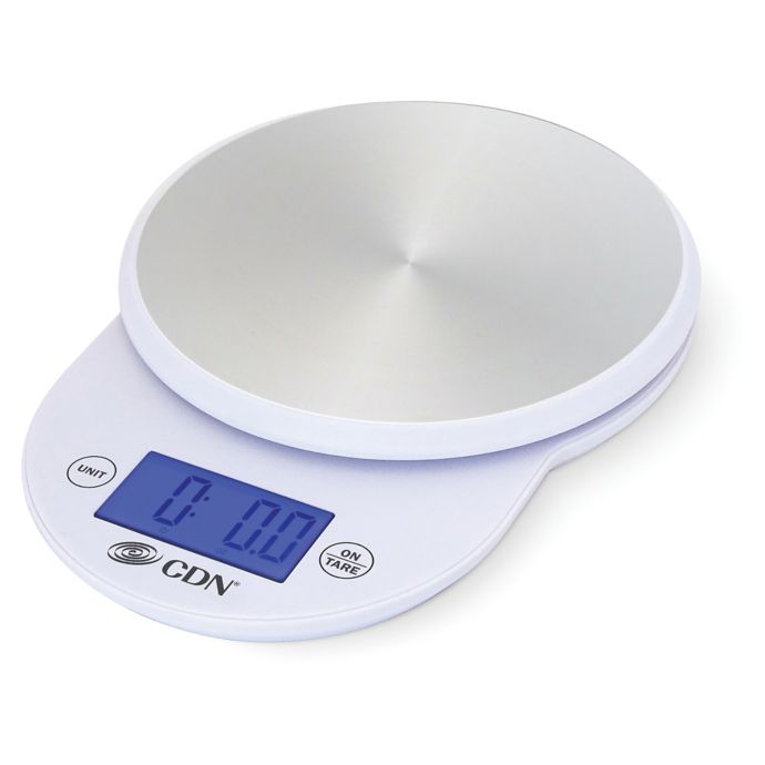 CDN ProAccurate 11 lb. Digital Stainless Steel Food Scale Bed Bath