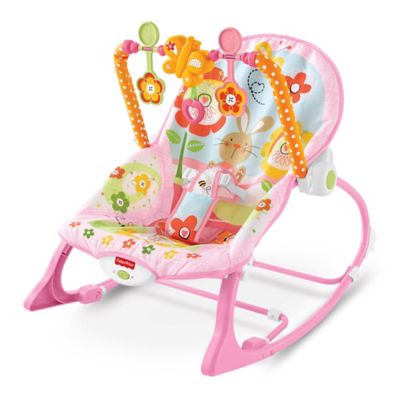 pink baby rocking chair