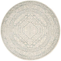 Safavieh Adirondack Traditional Floral 6' Round Area Rug in Ivory