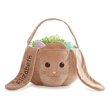 Bunny Easter Basket in Brown. View a larger version of this product image.