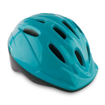 blue bicycle helmet