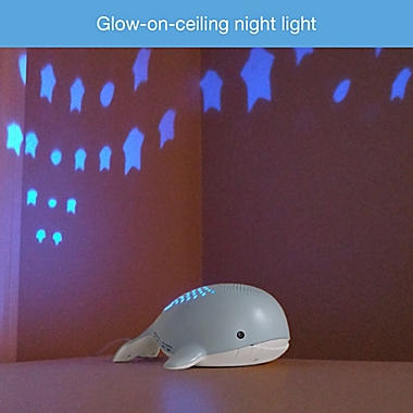 VTech Wyatt the Whale Storytelling Soother with Projection Night Light in Blue. View a larger version of this product image.