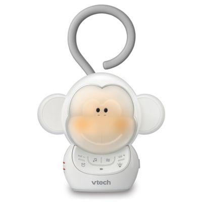 VTech Myla the Monkey Portable Safe & Sound Storytelling Soother with Night Light in White