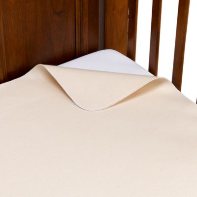 naturepedic waterproof flat crib pad