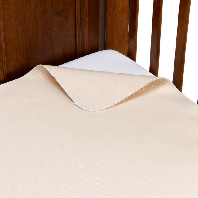 Naturepedic Organic Cotton Waterproof Flat Crib Pad Cover