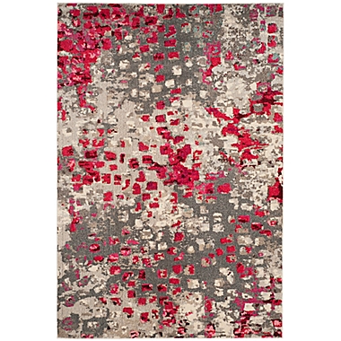 Safavieh Monaco 3&#39; x 5&#39; Area Rug in Grey Fuchsia. View a larger version of this product image.