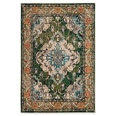 Safavieh Monaco Vintage Bohemian 5-Foot 1-Inch x 7-foot 7-Inch Area Rug in Green/Light Blue. View a larger version of this product image.