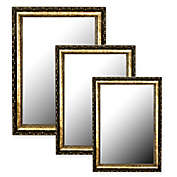 Hitchcock-Butterfield Tibetan Silver-Aged Wall Mirror in Gold