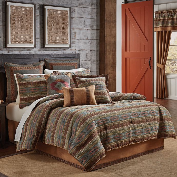 Croscill El Capitan Comforter Set In Blue Brown Bed Bath Beyond