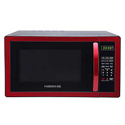 Farberware® Classic 1.1 Cubic Foot Microwave Oven in Metallic Red
