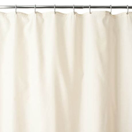 Wamsutta Fabric Shower Curtain Liner, Shower Curtain Liner With Suction Cups On Sides