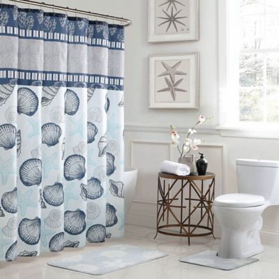 15 Piece Bath Bundle Set In Grey, Shower Curtains And Rugs To Match