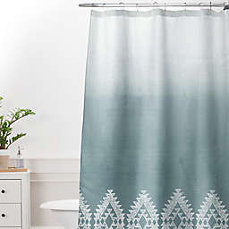 Deny Designs Dash and Ash Morning Fog Shower Curtain in Blue