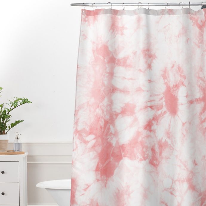 Luxury Colorful Tie Dye Shower Curtain Polyester Stylish Bath Curtain With Hooks