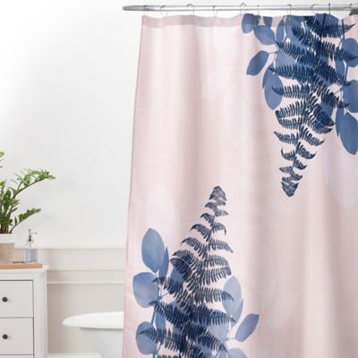 Navy And Pink Shower Curtain | Bed Bath 