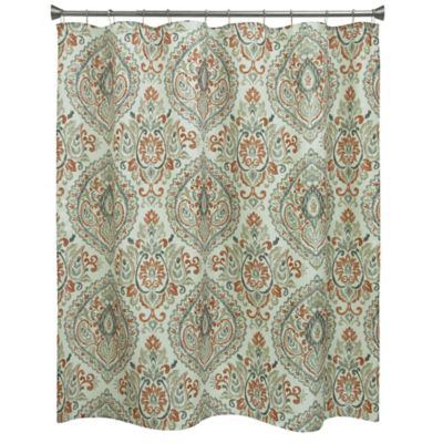 damask shower curtain