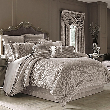 J. Queen New York&trade; Sicily 3-Piece California King Comforter Set in Pearl. View a larger version of this product image.