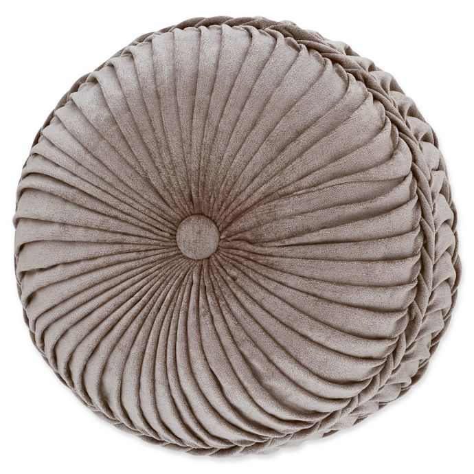 J. Queen New York™ Sicily Round Throw Pillow in Pearl ...