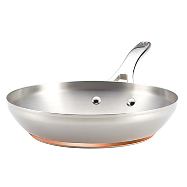 Anolon&reg; Nouvelle Copper Stainless Steel French Skillets (Set of 2). View a larger version of this product image.