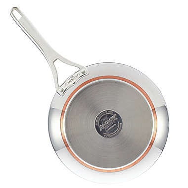 Anolon&reg; Nouvelle Copper Stainless Steel French Skillets (Set of 2). View a larger version of this product image.