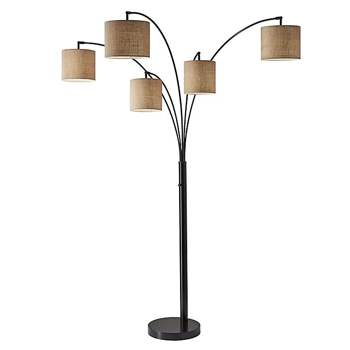 Adesso Trinity 5 Arm Arc Floor Lamp, Bed Bath And Beyond Floor Lamps