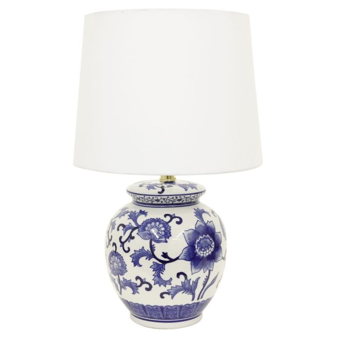Jimco Ceramic Table Lamp In Blue White Bed Bath Beyond