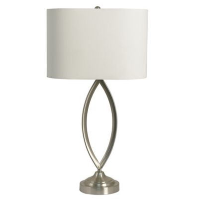 brushed steel table lamp