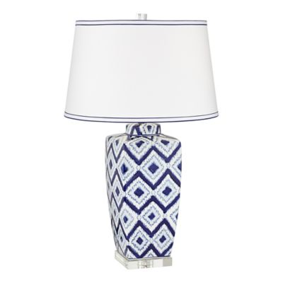 blue and white ceramic table lamps