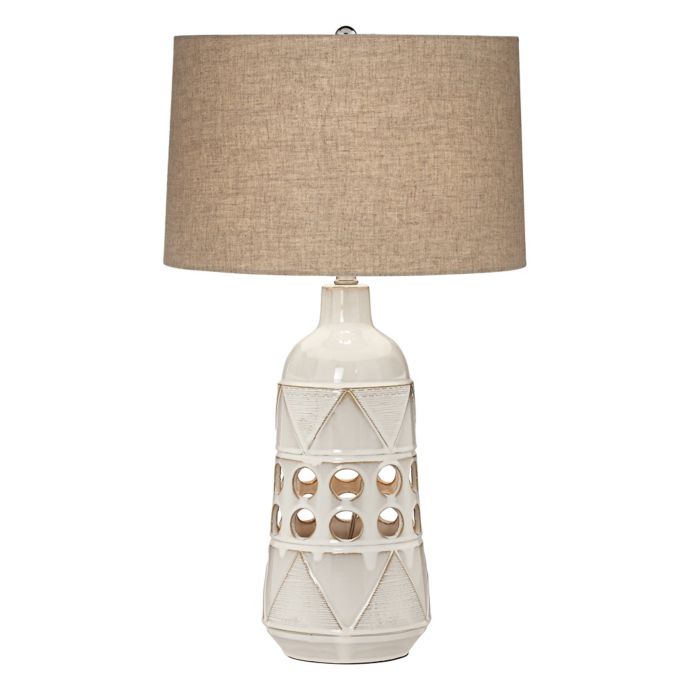 Pacific Coast® Tribal Geo Ceramic Table Lamp Bed Bath & Beyond