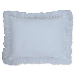 Cotton Voile King Pillow Sham in Pale Blue