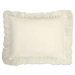 Cotton Voile Standard Pillow Sham in Ivory