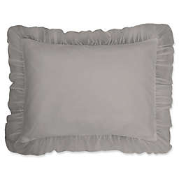 Cotton Voile Standard Pillow Sham in Grey