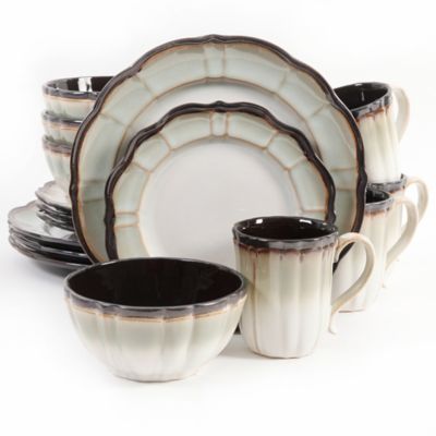 green dinnerware set