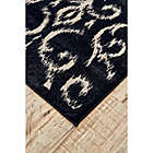 Alternate image 2 for Weave & Wander Guilia Scrolling Ikat Print 2&#39;10 x 7&#39;10 Runner in Indigo/Ivory