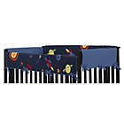 Alternate image 2 for Sweet Jojo Designs Space Galaxy Reversible Long Crib Rail Cover in Navy/Green