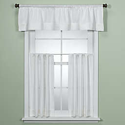 Maison White Kitchen Window Curtain Tiers