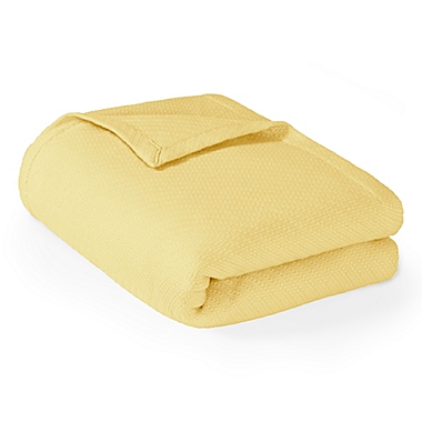 Madison Park Liquid Cotton Twin Blanket in Yellow. View a larger version of this product image.