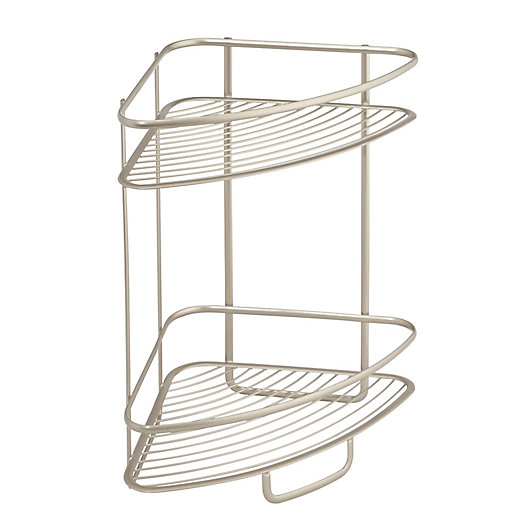 Alternate image 1 for iDesign® Axis 2-Tier Standing Corner Storage Shelf