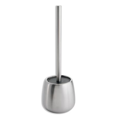 iDesign&reg; Forma Brizo 2-Piece Toilet Brush and Brush Holder Set in Brushed Stainless Steel
