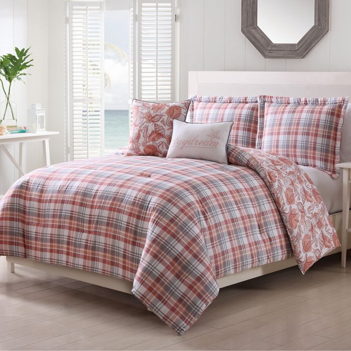 Pescadero 5 Piece Comforter Set In Coral Bed Bath Beyond