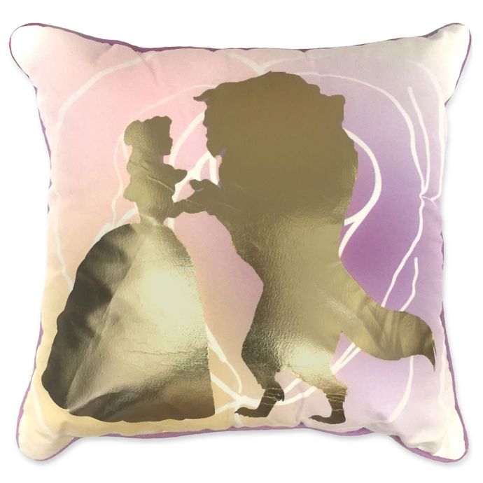 Disney Beauty The Beast Beauty Belle En Rose Square Throw