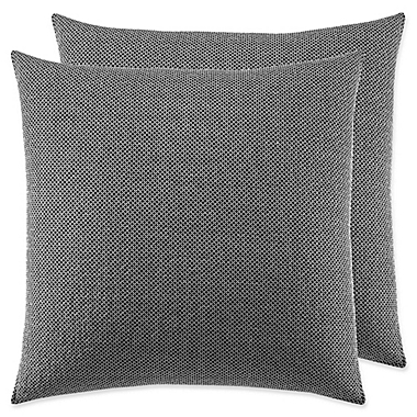 Laura Ashley&reg; Amberley European Pillow Shams in Black/White (Set of 2). View a larger version of this product image.