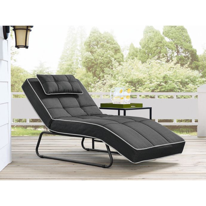 Relax-A-Lounger Bayshore Outdoor Convertible Chaise | Bed Bath & Beyond