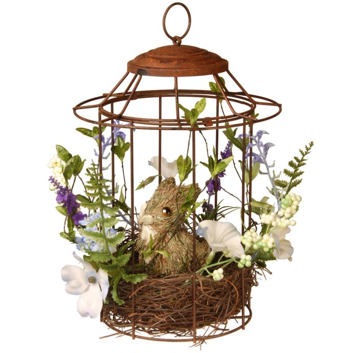 National Tree Company 12 Inch Easter Bird Cage Bed Bath Beyond