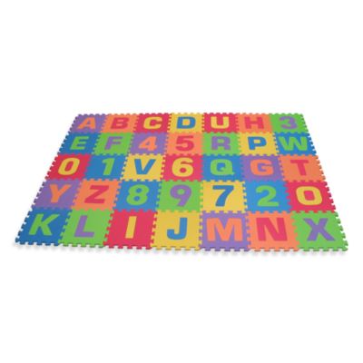 baby play mat letters numbers