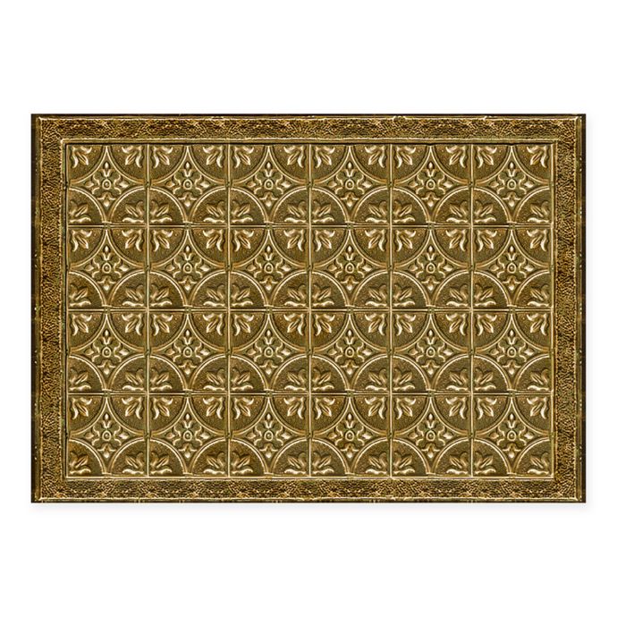 The Softer Side by Weather Guard™ Bronze Tin Tile Kitchen Mat Bed