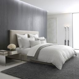 Vera Wang™ Lux Mirror Square Duvet Cover in Grey